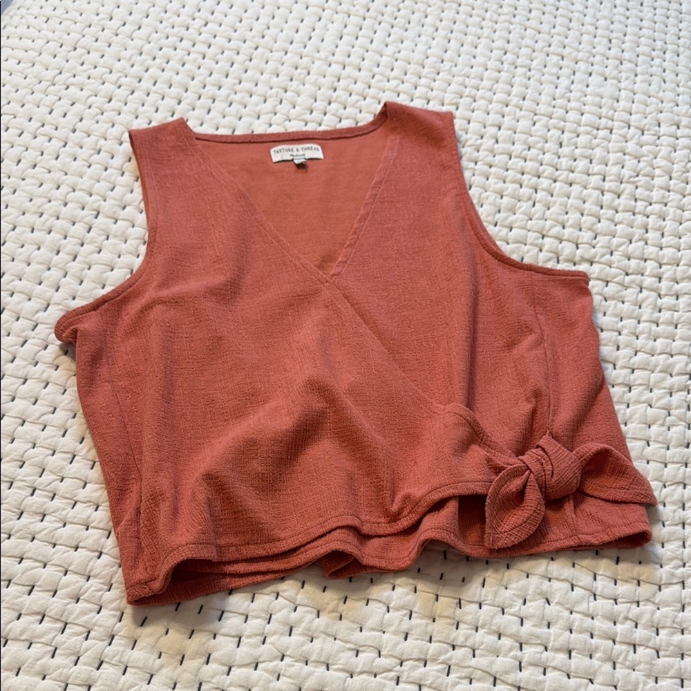 Madewell Sleeveless Rust Top
